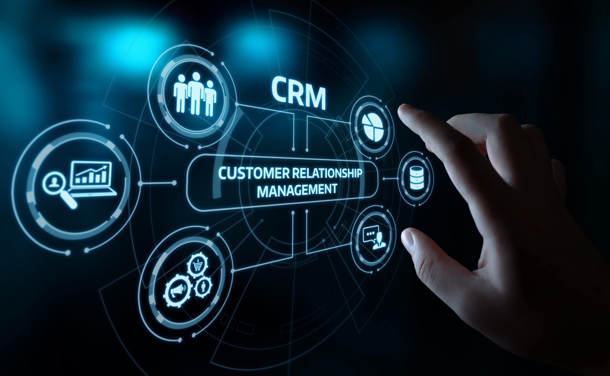 Techy image of CRM and its integrations